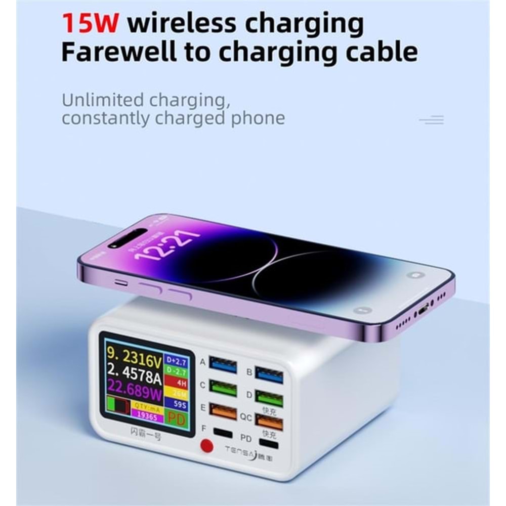 ÇOKLU USB ŞARJ 8 PORT (TENSA)