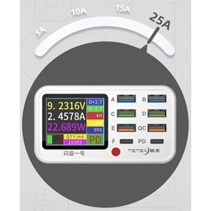 ÇOKLU USB ŞARJ 8 PORT (TENSA)
