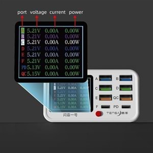 ÇOKLU USB ŞARJ 8 PORT (TENSA)