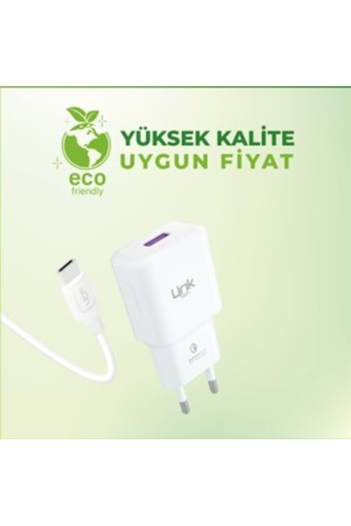 LİNK T443e ECO 18W TYPE-C ŞARJ SET